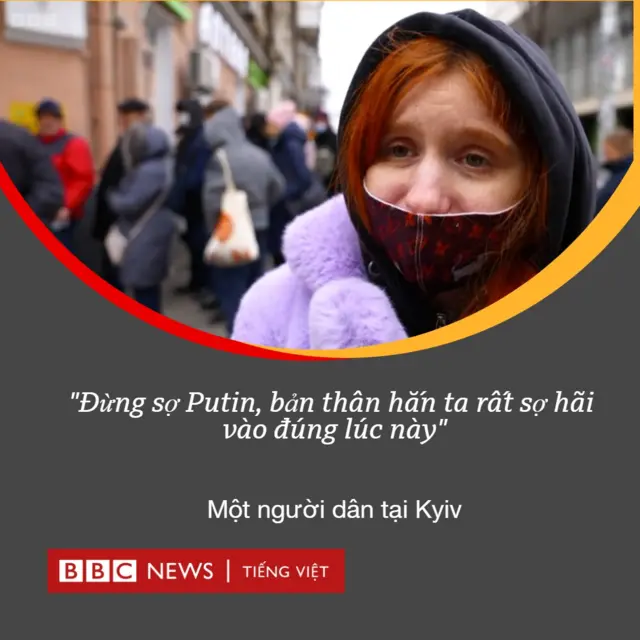 Người dân tại Kyiv nói với phóng viên BBC Jeremy Bowen khi được hỏi thông điệp muốn gửi tới người dân Ukraine và thế giới là gì.