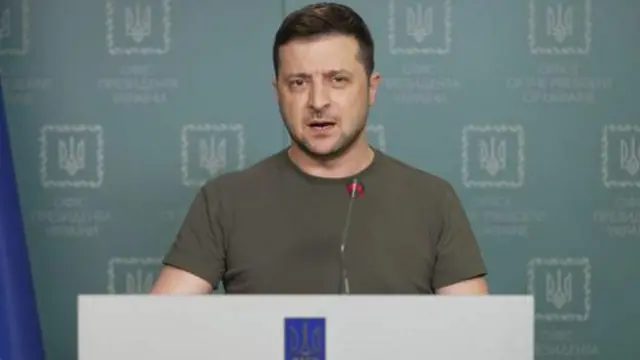 યુક્રેનના રાષ્ટ્રપતિ વોલોદિમીર ઝૅલેન્સ્કી