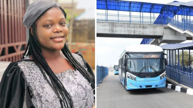 OLUWABAMISE and BRT bus