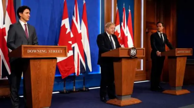 Canada, UK and Dutch Prime Ministers