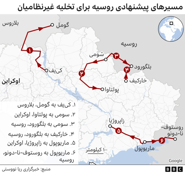 تخلیه غیرنظامیان