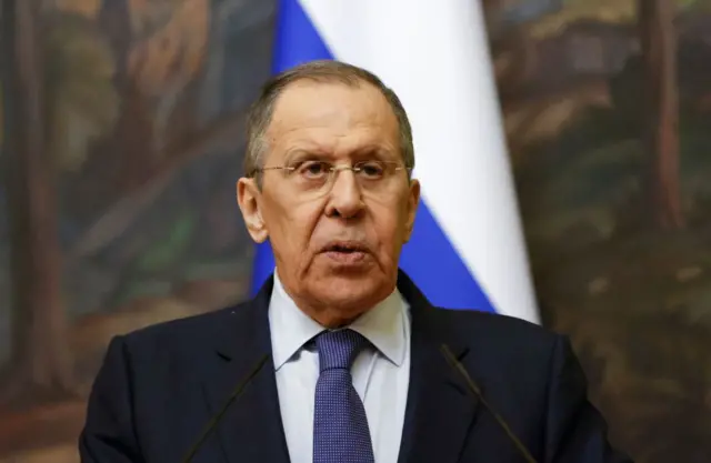 Rusya Dışişleri Bakanı Sergey Lavrov konuşuyor