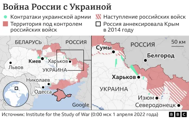 карта боев