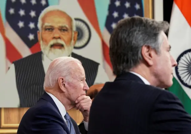 ABD Başkanı Joe Biden Pazartesi akşamı Hindistan Başbakanı Narendra Modi'yle video konferans görüşmesi yaptı