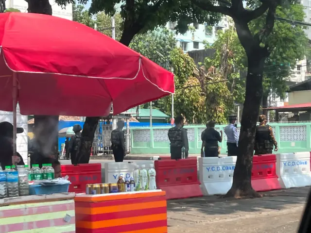 ရန်ကုန်မှာ စစ်ကောင်စီက လုံခြုံရေးတင်းကြပ်ပြီး သင်္ကြန်ပွဲ ကျင်းပ