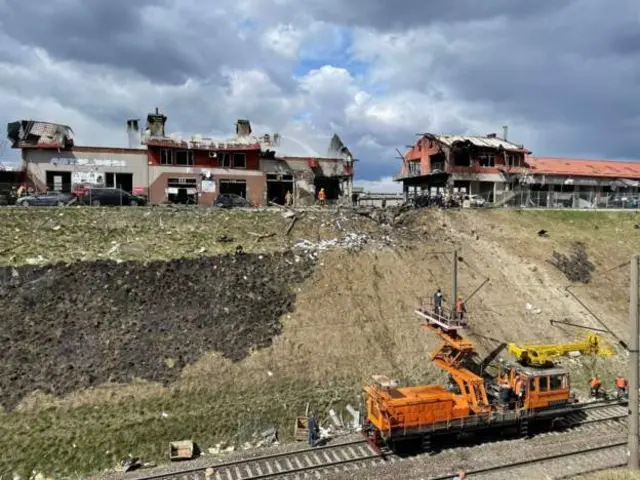 The attack destroyed several homes on the outskirts of Lviv