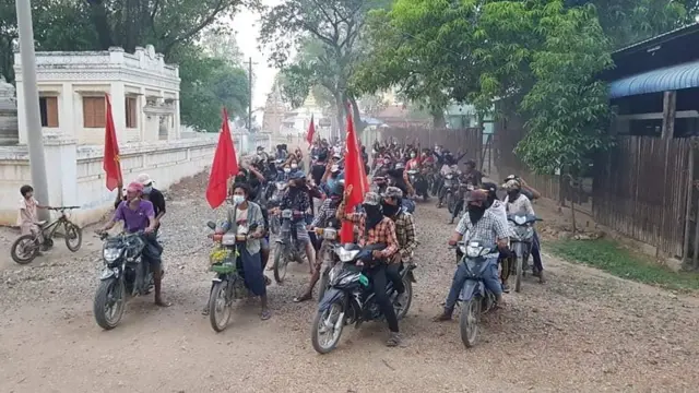 ဆားလင်းကြီးက စစ်အာဏာသိမ်းဆန့်ကျင်ရေးကျေးလက်ဆိုင်ကယ်သပိတ်
