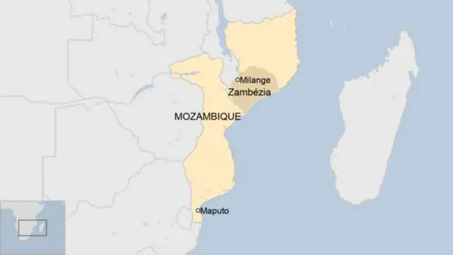 Map of Mozambique