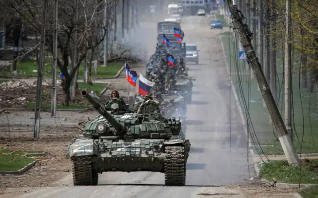 колонна российской техники