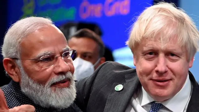 मोदी और बोरिस जॉनसन