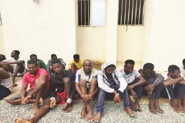 Arrested suspected kidnappers and cultists in Nasarawa state.