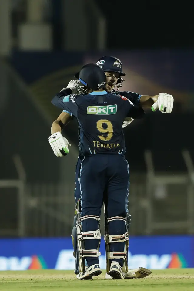 राहुल तेवतिया और डेविड मिलर की नाबाद 79 रनों की साझेदारी