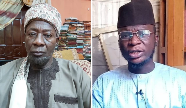 Sheikh Yusuf Sambo Rigachikun (hagu) da Malam Rashid bn Al-Qasim (Asadul Islam)