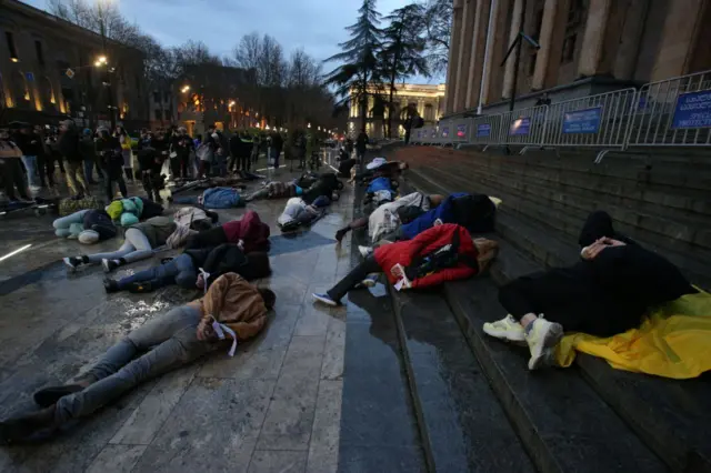 Protest in memory of Bucha victims