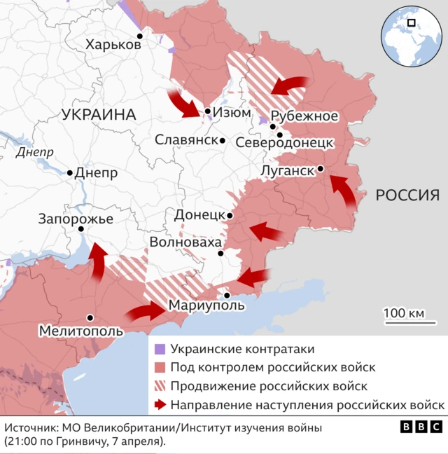 Карта боевых действий