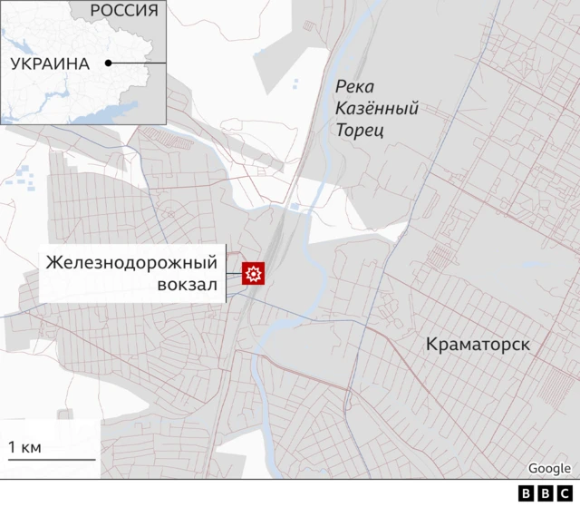 Карта Краматорска