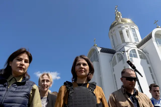 Анналена Бербок в Буче