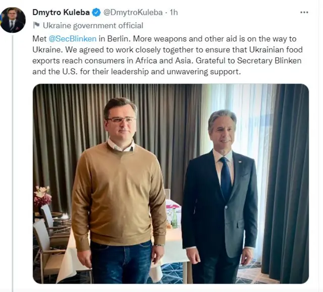 Кулеба, Блінкен
