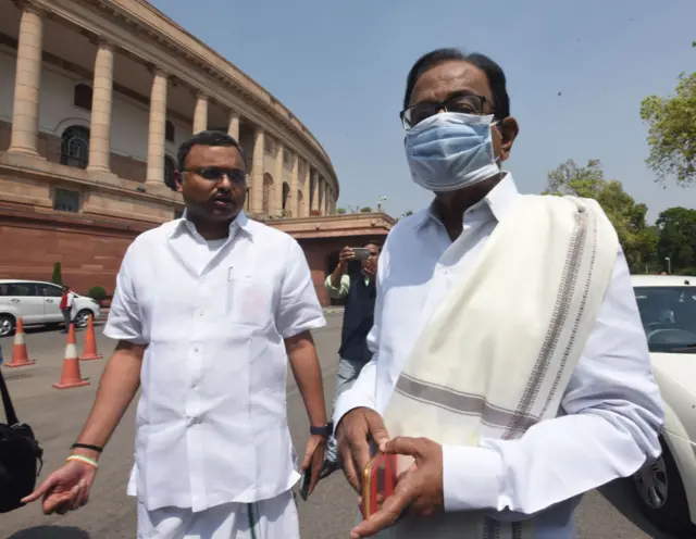 पी चिदंबरम और कार्ति चिदंबरम