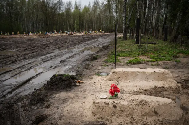 Свежие захоронения