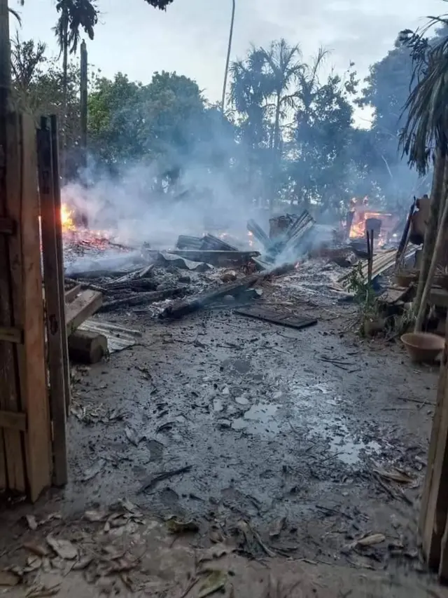 ထီးချိုင့်မြို့နယ်၊ အင်းကျေးရွာ၊ စစ်ကောင်စီမီးရှို့