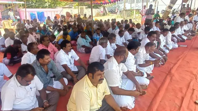 ராமேஸ்வரம் மீனவர்கள் போராட்டம்
