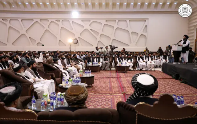 عبدالغنی برادر در مراسم کشته شدن رهبرپیشین طالبان در کابل