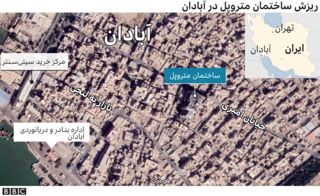 نقشه آبادان