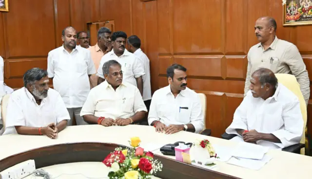 எல்.முருகன் - ரங்கசாமி சந்திப்பு