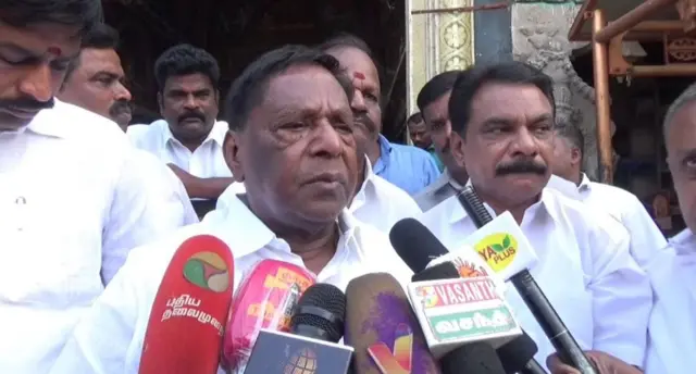 புதுச்சேரி முன்னாள் முதலமைச்சர் நாராயணசாமி