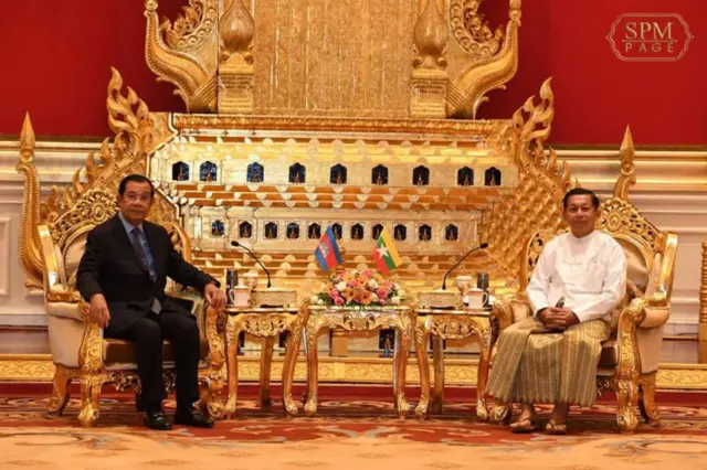 Cambodia PM and Myanmar SAC leader