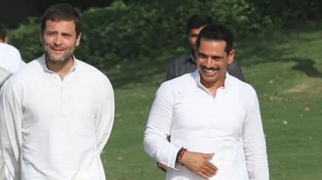राहुल गांधी और रॉबर्ट वाड्रा