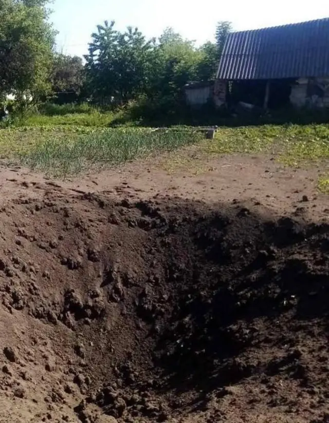 Вирва внаслідок обстрілу з боку Росії