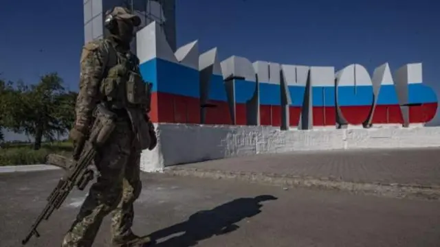 Mwanajeshi wa urusi huko Mariupol