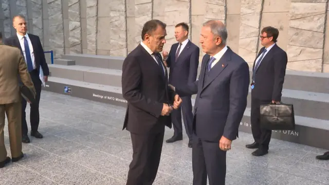 Hulusi Akar ve Nikos Panagiotopoulos