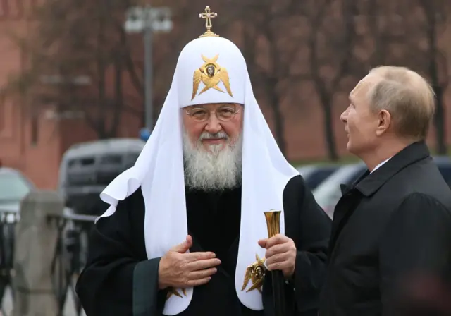 Патриарх Кирилл с Владимиром Путиным