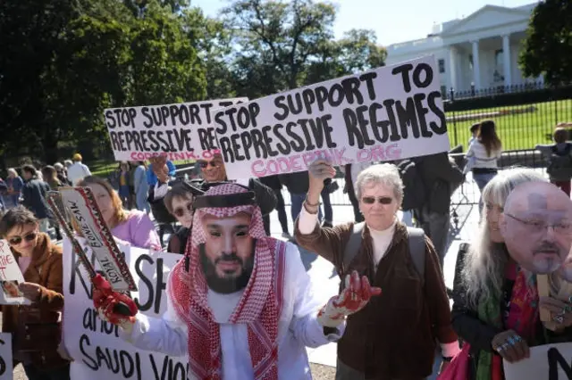 مظاهرة احتجاج ضد بن سلمان