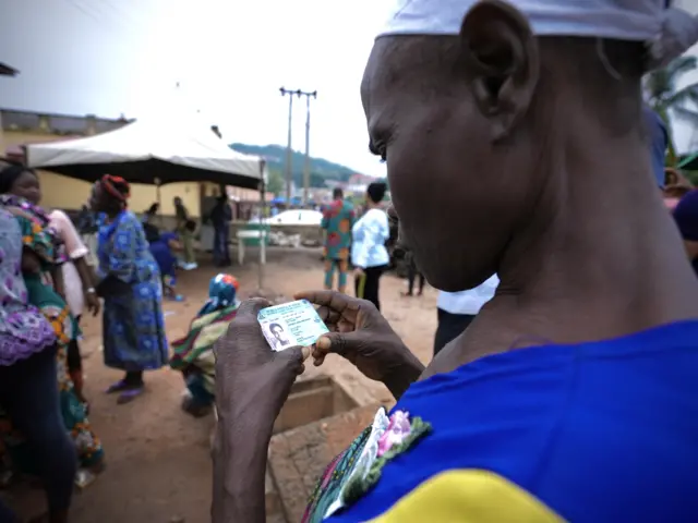 Some foto of how di governorship election activity dey go for Ekiti.