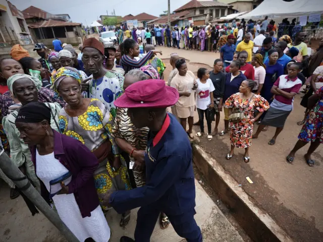 Some foto of how di governorship election activity dey go for Ekiti.