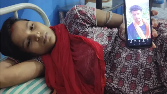 अस्पताल में भर्ती काजल का दावा है कि उनके पति दवा लेने गए थे जब उन्हें गिरफ़्तार कर लिया गया