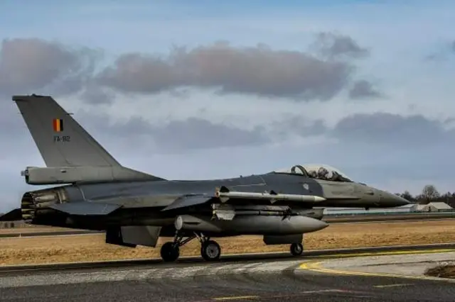 Бельгійський F16 у Таллінні