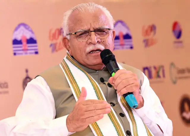 हरियाणा के मुख्यमंत्री मनोहर लाल खट्टर