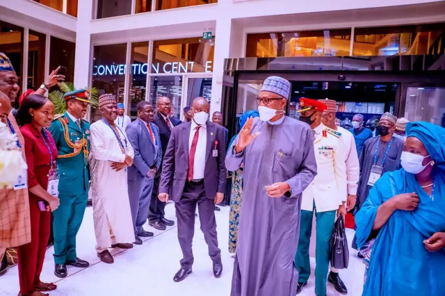 Onyeisiala Muhammadu Buhari atụọla ụkwụ na Rwanda