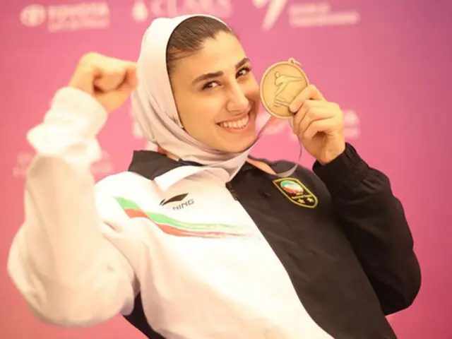ناهید کیانی نماینده وزن ۵۳ کیلوگرم ایران