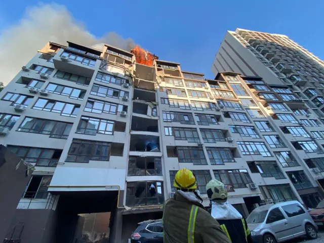 Пожар в Киеве