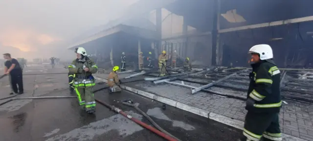 Пожар в торговом центре
