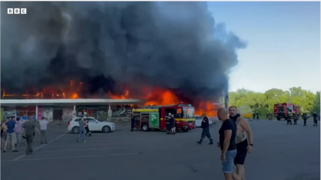 Urusi yafanya shambulizi katika eneo la manunuzi Ukraine