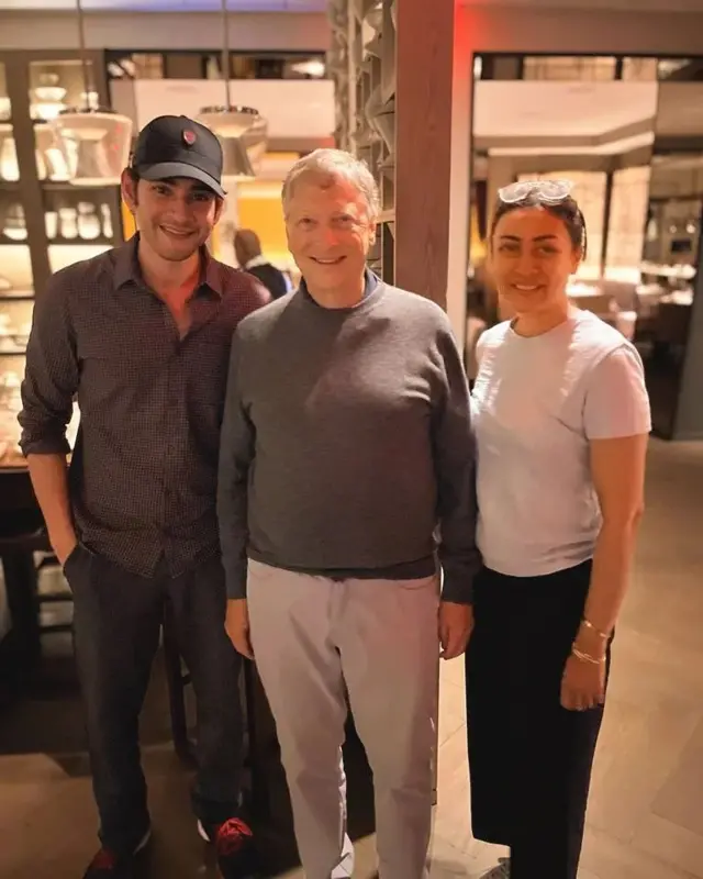 మహేశ్ బాబు, బిల్ గేట్స్, నమత్రా శిరోద్కర్