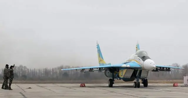 Ndege aina ya MiG-29 kama hii – iliyopigwa picha mwaka 2016 - ililengwa