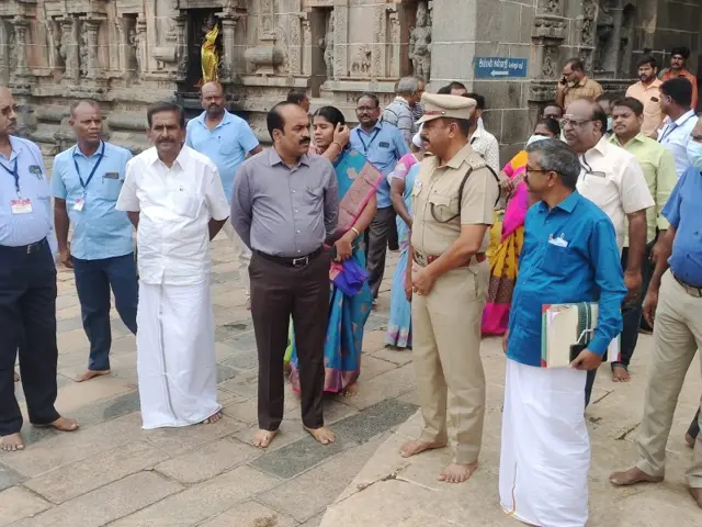 சிதம்பரம் நடராஜர் கோயிலில் அறநிலையத் துறை ஆய்வு - ஆட்சேபனை தெரிவித்த தீட்சிதர்கள்